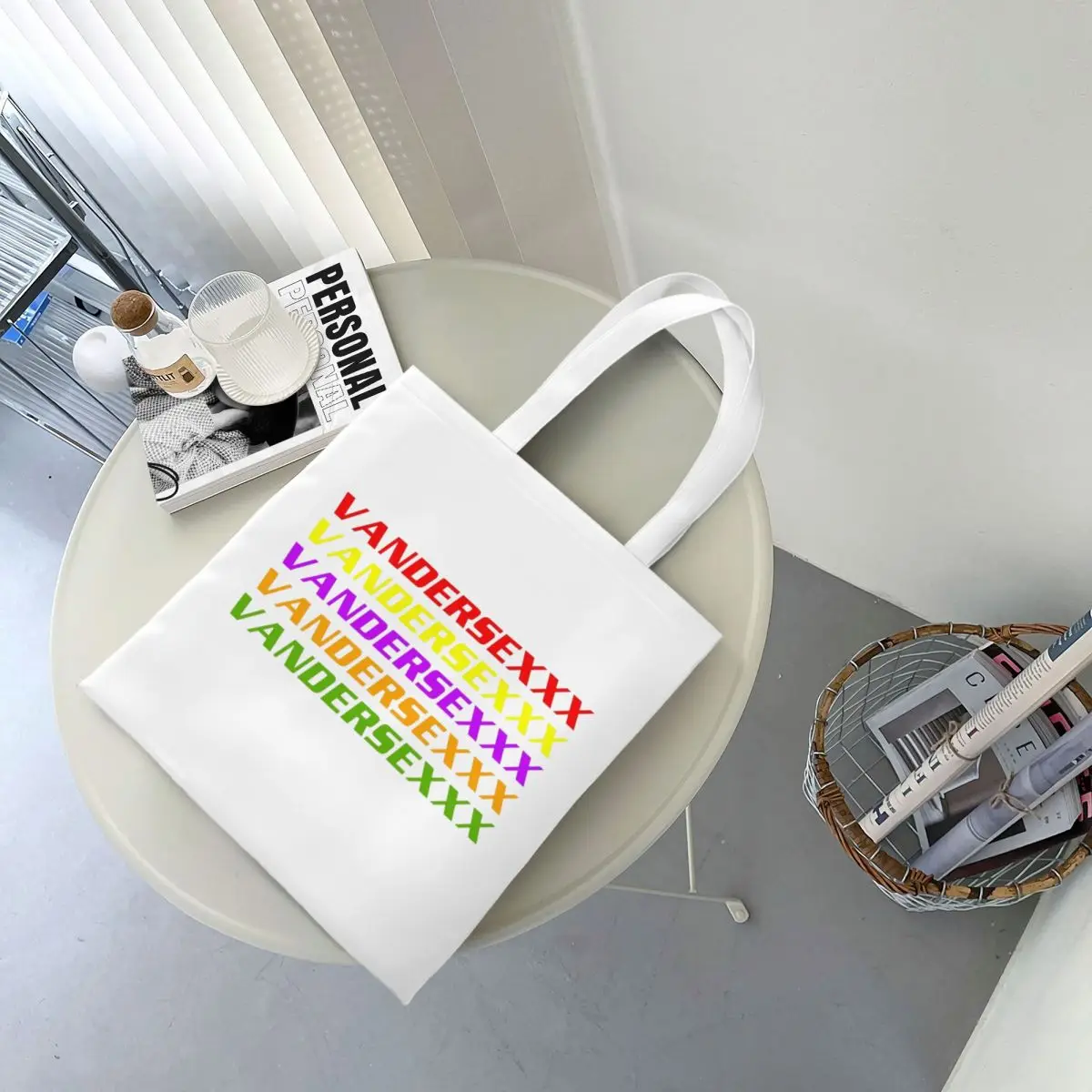 Club Vandersexxx Shopping Bags Canvas The Tote Bag Reusable for Women Shoulder Tote Travel Handbag