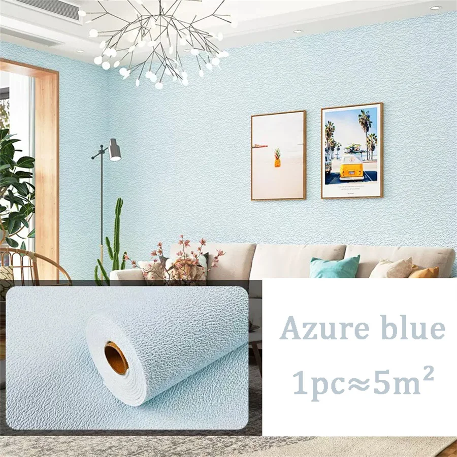 10m 3D Dikker zelfklevend behang linnen vlakte Diatomeeën Modder muurstickers kleur decor renovatie anti-collision Home Decor