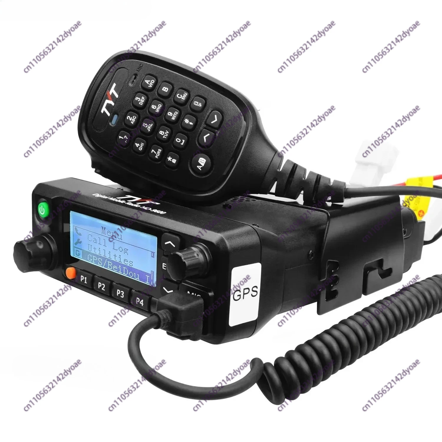 TYT MD-9600 DMR Mobile Radio GPS Dual Band VHF UHF 50W Record 1000Ch VOX 1750Hz Vehicle Long Range Communication Walkie Talkie