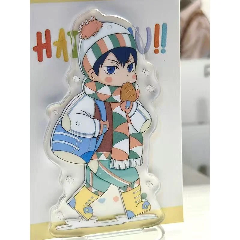 

Anime Haikyuu!! Acrylic Figure Standing Sign Kawaii Shoyo Hinata Tobio Kageyama Action Figure Model Toys Collection Fans Gift