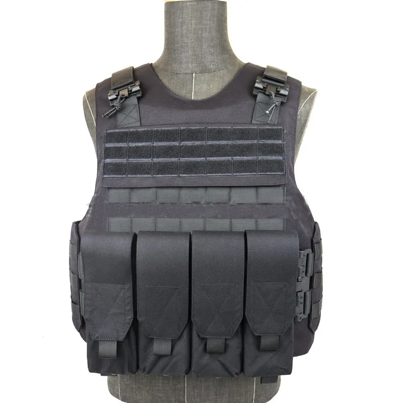 1000D Tactical Outdoor Work Vest Quick-Release Buckle MOLLE System Vest Lightweight Durable Compatible with Gear Accessories