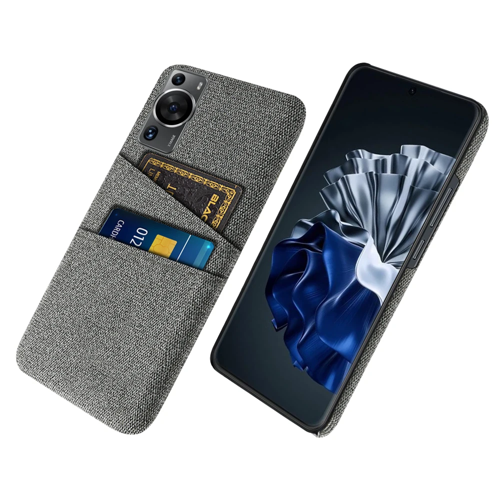 For Huawei P60 Pro Case Luxury Fabric Dual Card Cover For Huawei P60 P 60 Pro P60pro 6.67