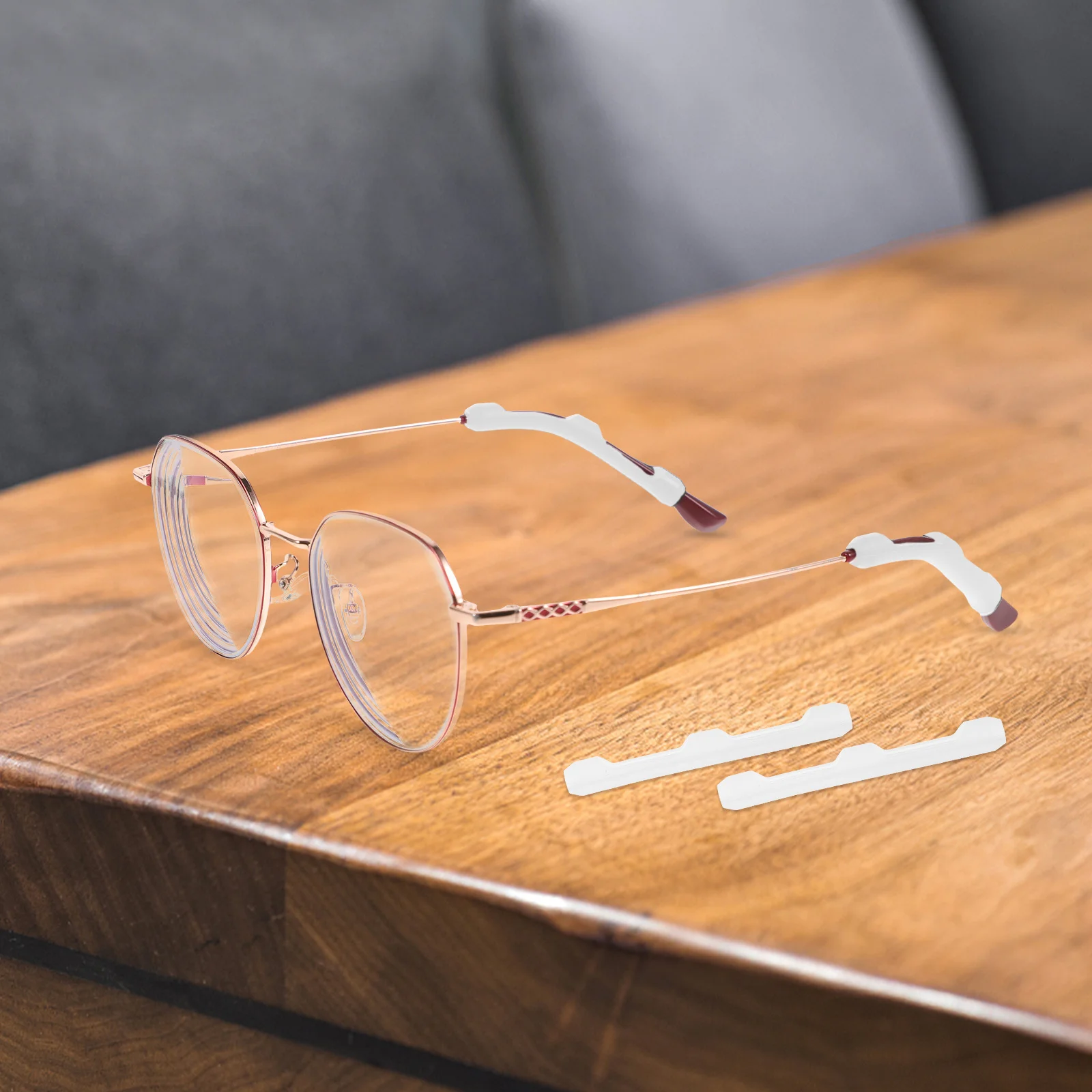 

10Pairs Premium Silicone Eyeglass Ear Grips Easy Install Remove Anti Slip Design for Suitable for Eyeglasses