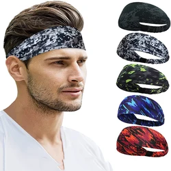 Headband Sweat Band Sport Head Hair Bandage Workout Gym Tennis Fitness Jog Basketball Running  Sweatband Women Men Headwrap