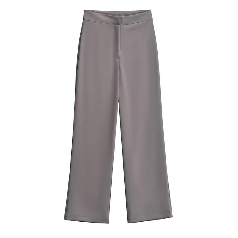 

Women Vintage High Waist Office Wide Leg Pants