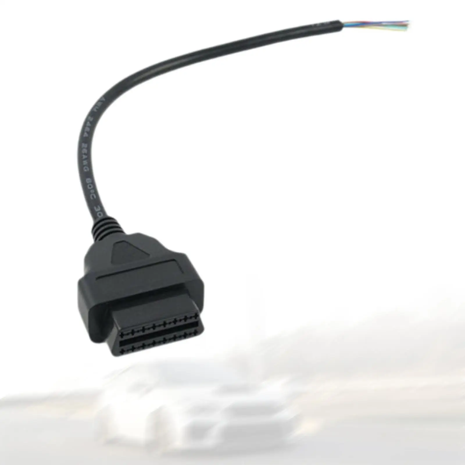 

16-контактный удлинительный кабель OBD2, адаптер питания, пластиковый разъем «мама» на 4-контактный разъем, запасные части для мотоциклов для тестирования транспортных средств
