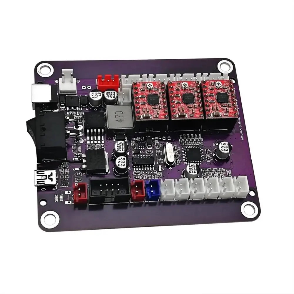 Grbl 1.1 controlador de 3 eixos com interruptor diy 12-24v porta de alimentação usb máquina de gravação a laser placa de controle suporte 12v ttl laser