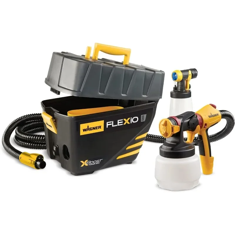 0529091 FLEXiO 5000 Stationary HVLP Paint Sprayer, Sprays Most Unthinned Latex, Includes two Nozzles