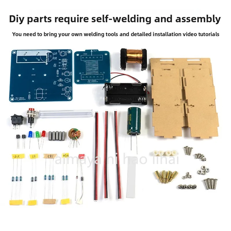 High Voltage Magnetic Gun DIY Kit Coil Boost Module Circuit Board Welding Practice Electronic Science Experiment Parts
