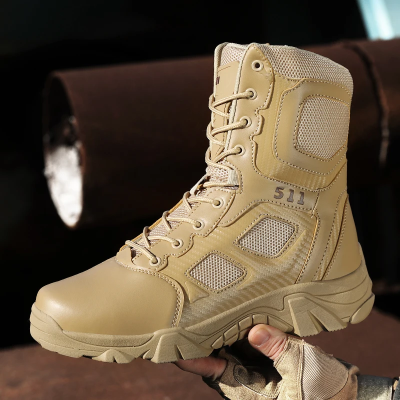 2024 new outdoor leisure hiking boots special forces military boots men\'s desert hiking work boots size 39-47