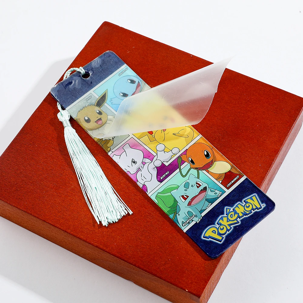 Creative patchwork grid cartoon elf acrylic bookmark with tassels, simple student office and study stationery supplies.