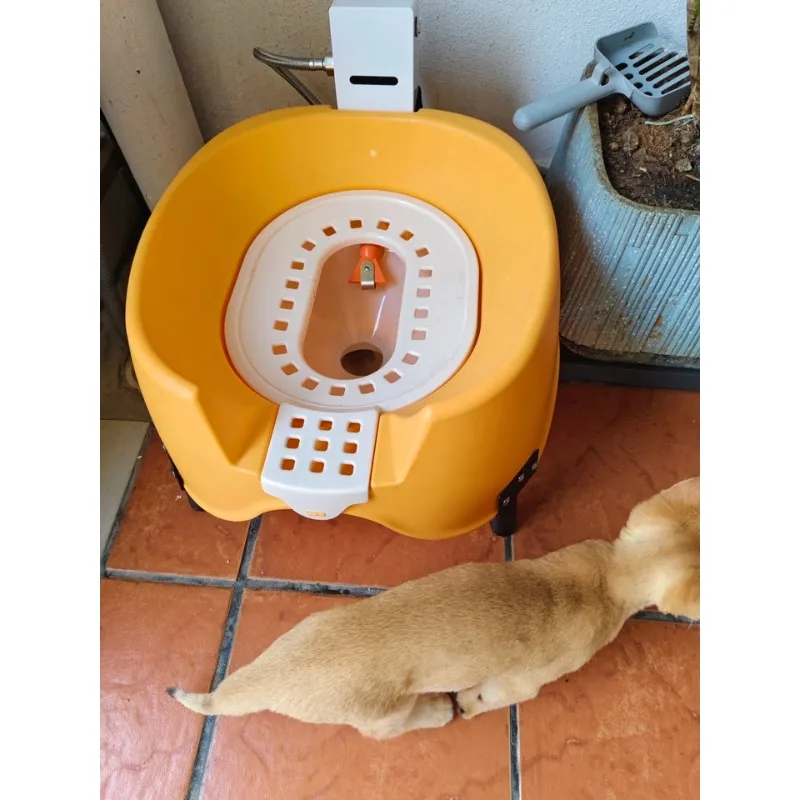 Fully Automatic Flushing Cat Toilet, Infrared Sensor Intelligent Cat Litter Box, Cat Toilet 1pcs