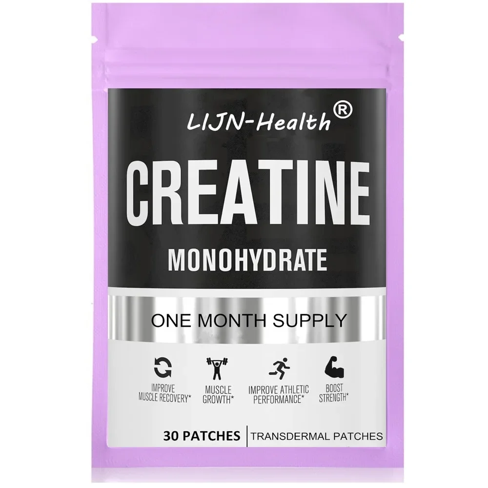 

Creatine Monohydrate Transdermal Patches for Muscle Growth, Increased Strength, Enhanced Energy Output 30 Patches