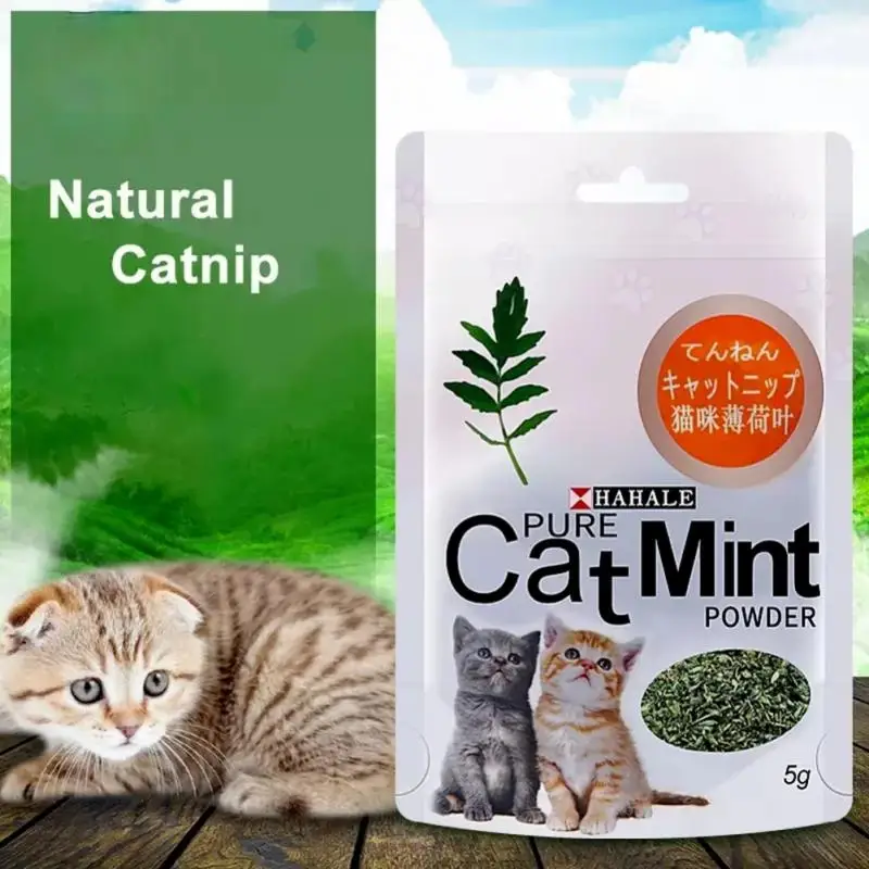 Cat Toy Cleaning Teeth High Quality Raising Cats Supplies Cat Mint Leaf Powder Bagged 5g Raising Cats Tools Cat Mint Toys