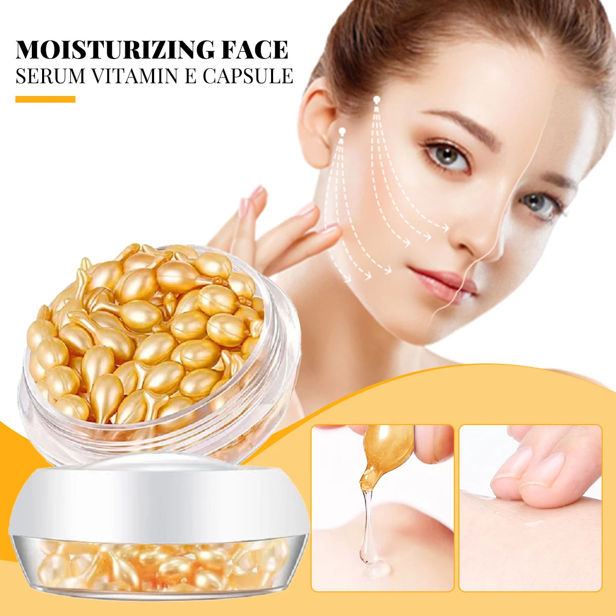 20/50/60/100Pcs Hyaluronic Acid Capsules Serum Spot Acne Remover Whitening Cream Anti-Wrinkle Ageless Cream