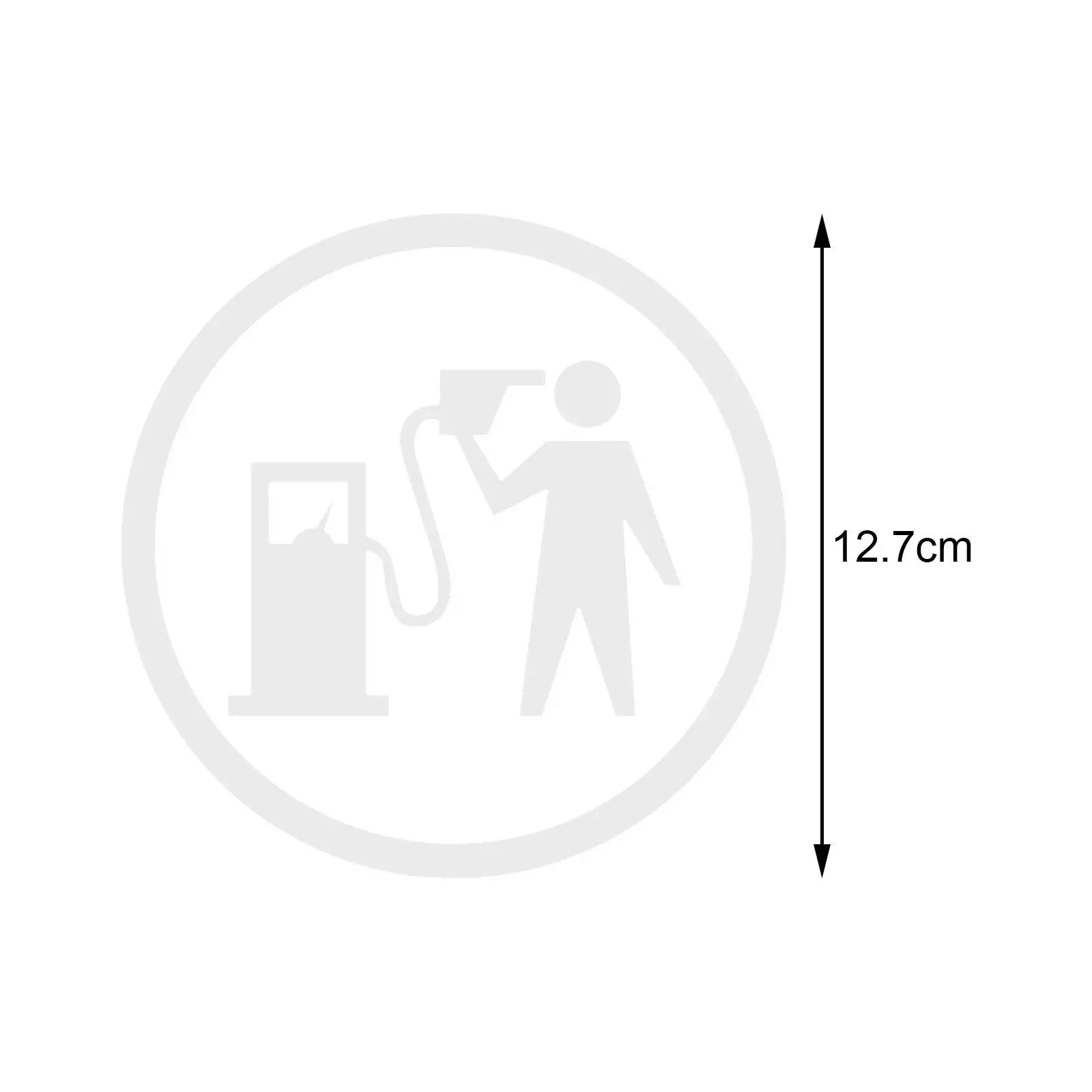 Автомобильная наклейка, украшение, автомобильные аксессуары, простая в установке крышка топливного калибра, автомобильная наклейка