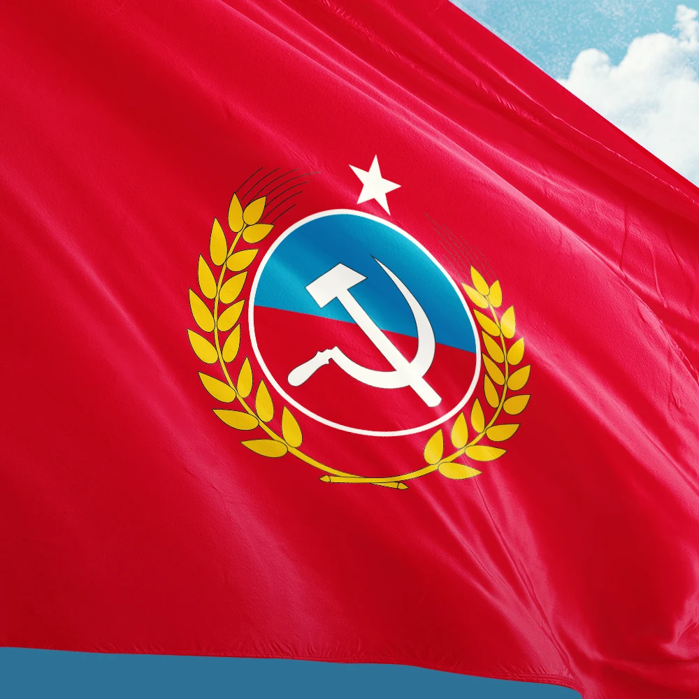 Chile Communist Party Ensign National Flag 3ft x 5ft Polyester Banner Flying 90* 150cm Custom Outdoor Indoor Double Penetration
