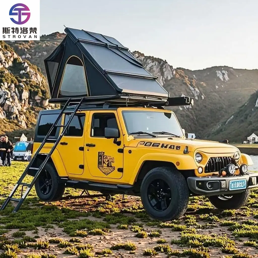 

STLF LZS Outdoor Camping and Travel Waterproof Hard Shell Roof Top Tents Roof Tent for Car & Trailer Spot Goods Awning Tent on S