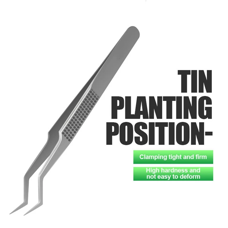 Pinzas 3D de ST-20 de alta precisión, pinzas superduras para plantar, Chip IC de estaño, herramientas de reparación de teléfonos, fácil de instalar