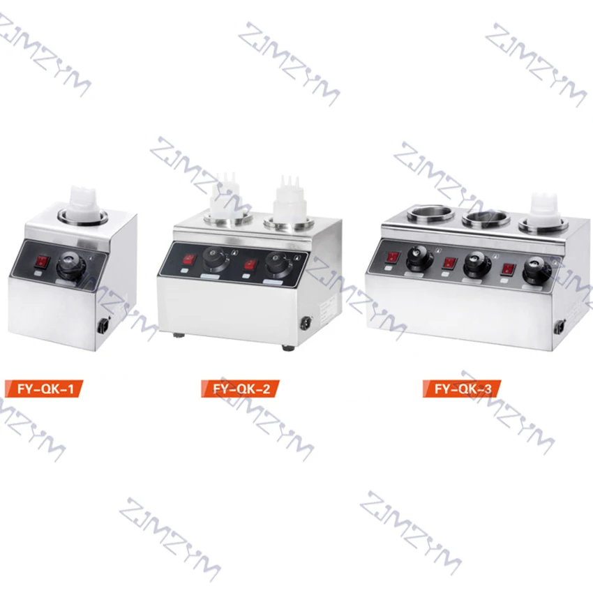 FY-QK-2 Commercial ไฟฟ้าอุ่นซอส160W สแตนเลสสตีลซอสขวดอุ่นร้อนชีสช็อกโกแลตเครื่องทำความร้อนอุ่นเครื่อง