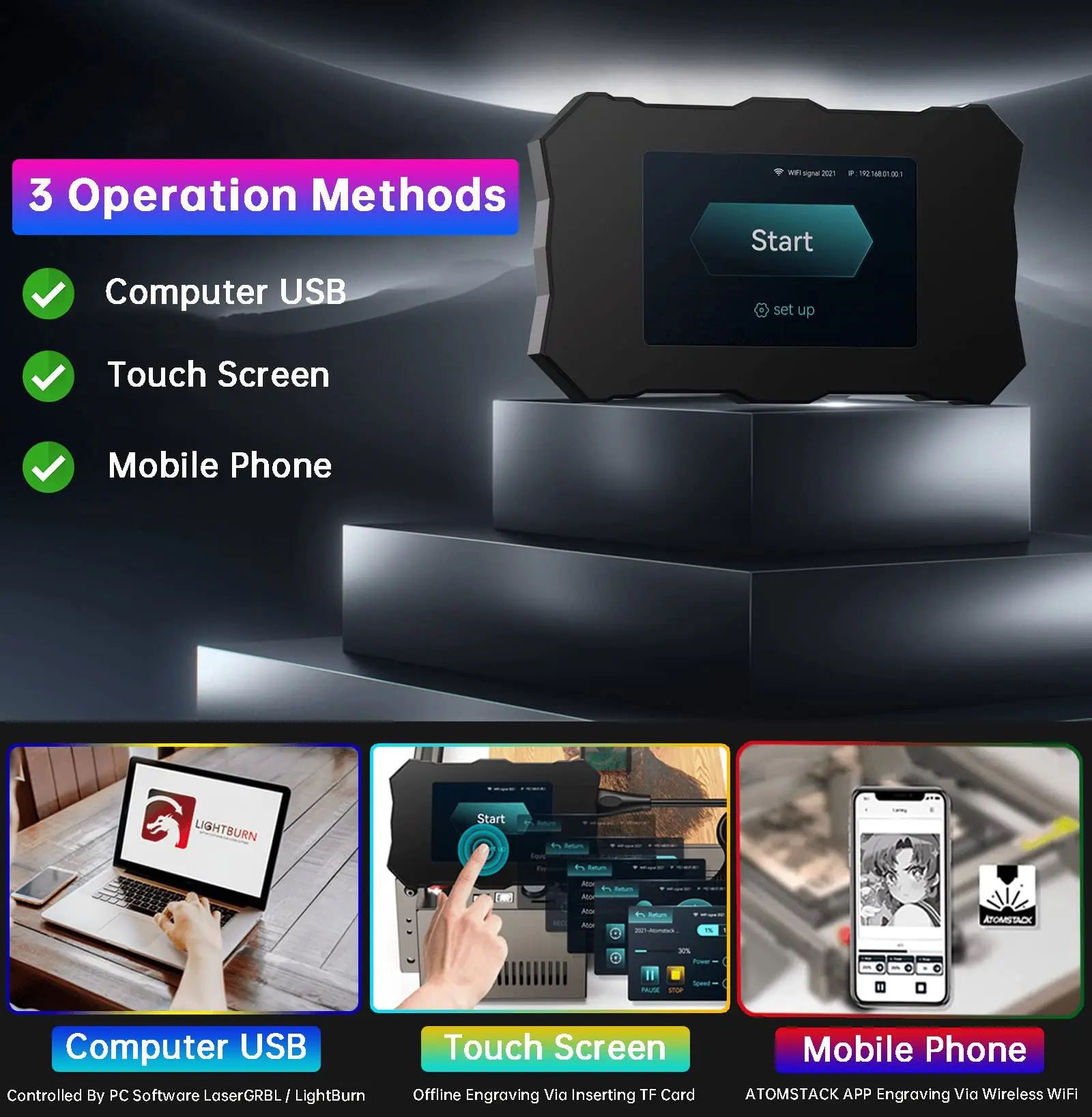 S10 X7 A10 Pro Laser Engraver 10W Output Diode 50W DIY Cutter for 20mm Wood 15mm Acrylic Laser Engraving Machine