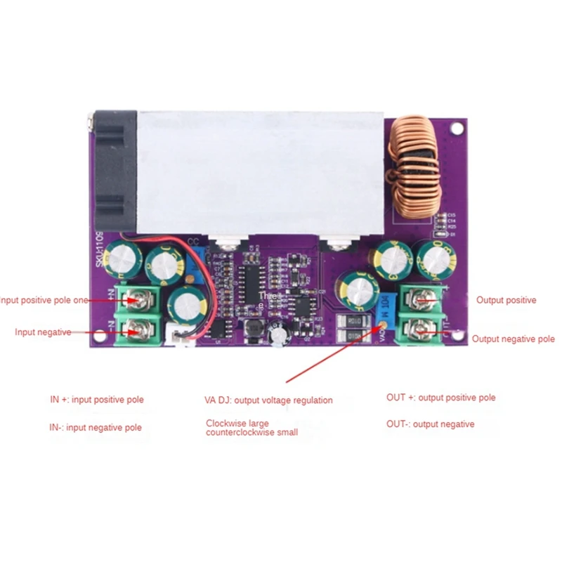 DC-DC Buck Converter DC12-75V To 2.5-50V 600W Buck Regulator Voltage Constant Current Adjustable Power Supply Module Easy To Use