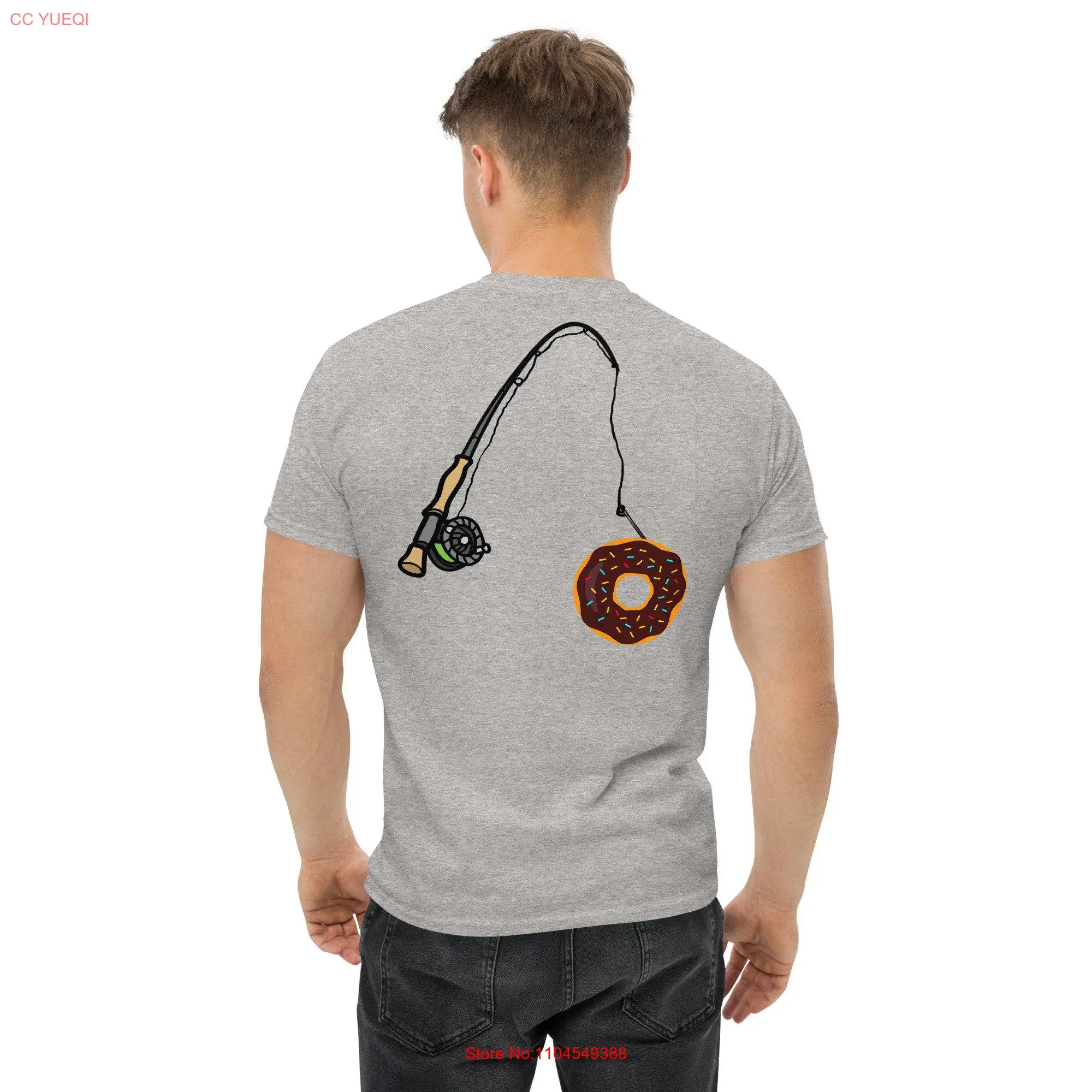 

Motorcycle T Shirt Fishing For Trouble Sport bike long or short sleeves