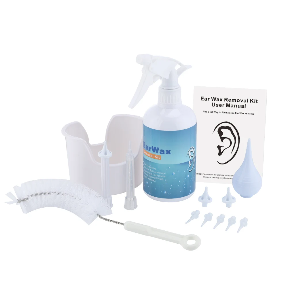 Ear Wax Removal Kit Ear Irrigation Cleaning Ear Cleaner With Ear Washing Syringe Squeeze Bulb Ear Care Kids Adults Health Care