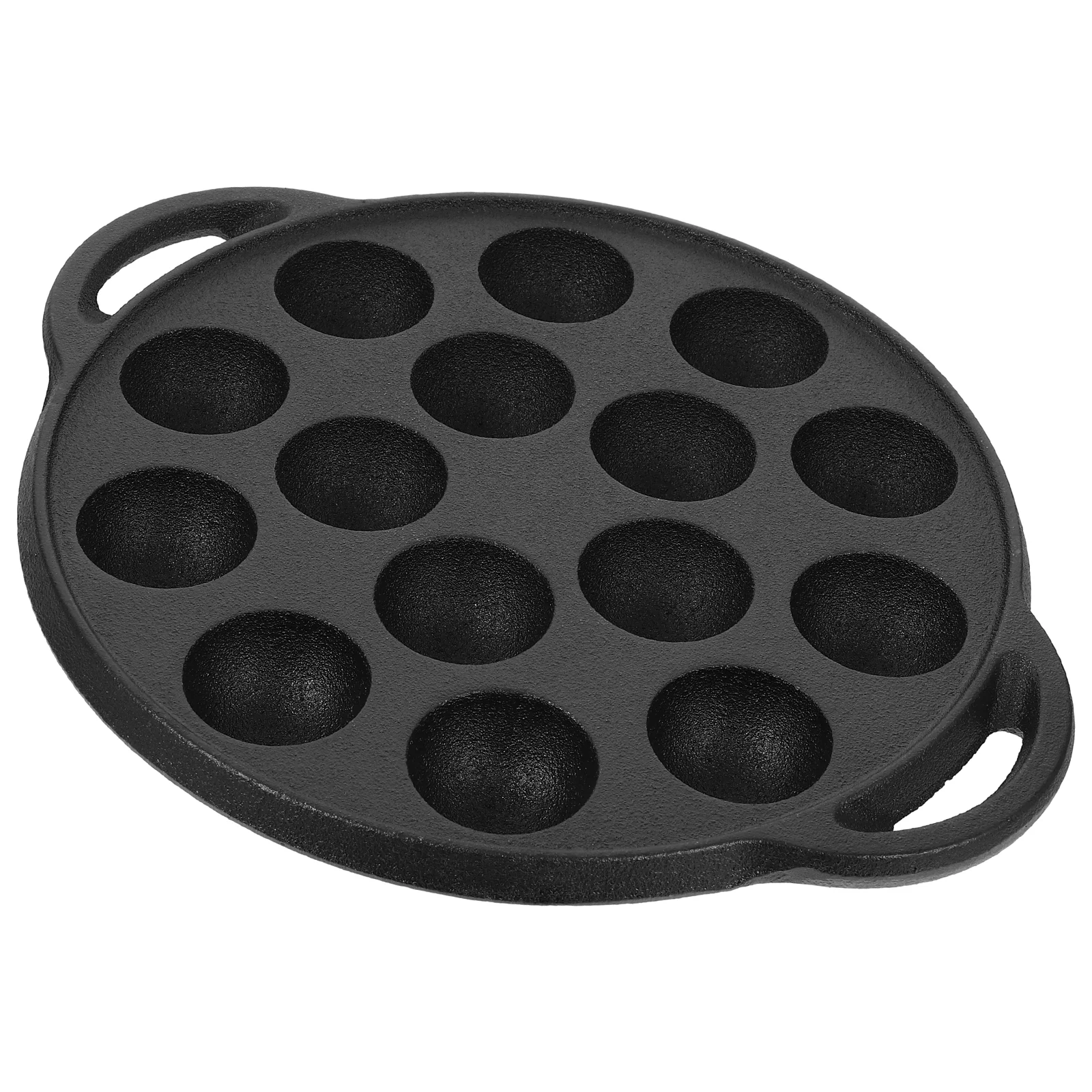 Snail Wok Meatball Pot Kitchen Cookware Dinner Plate Platter Non-stick Pan Thick Frying Casting Iron Cooking