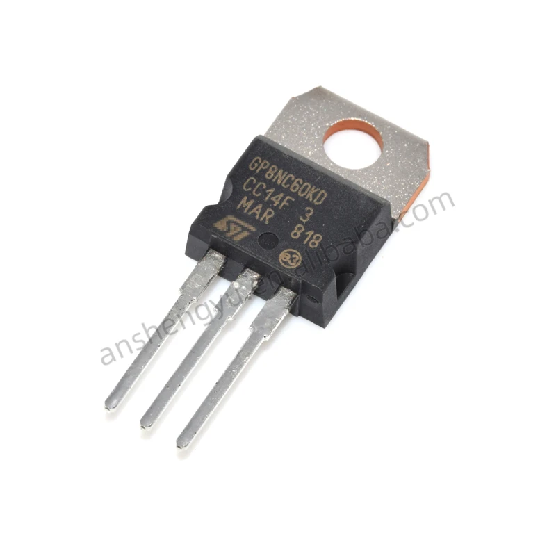 Stgps8nc60kd g8nc60kd igbt、8a、600v、〜220、5個