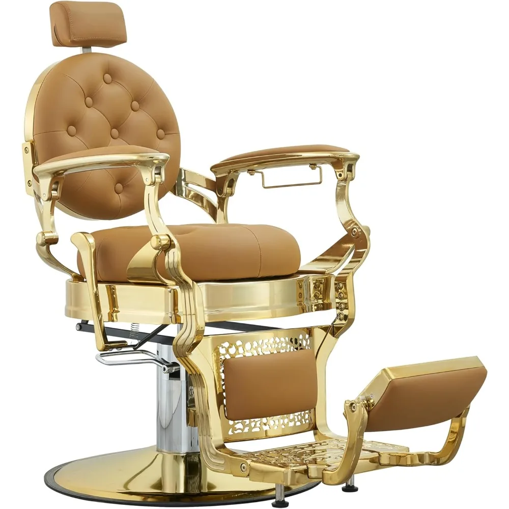 Barber Chair Hairstylist, Retro Salon Heavy 700 Pound Barber Chair Barber Beauty Tattoo Massage Chair