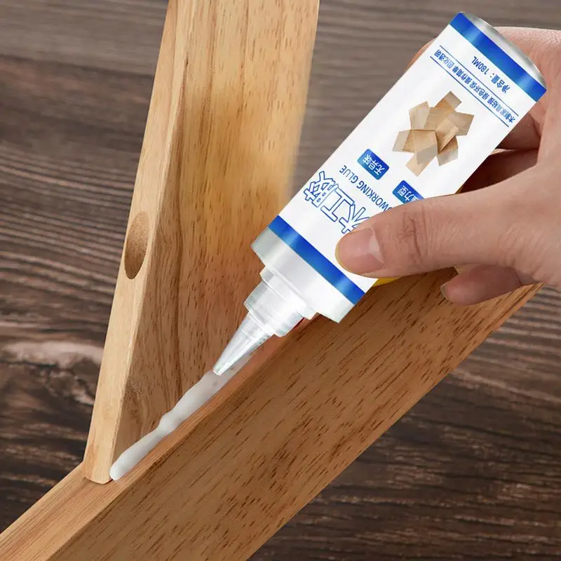 Wood Glue For Furniture 180ml Carpenter Glue Transparent Eco-Friendly Wood Adhesive Professional Safe Glue Multi-Functional