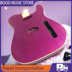 PINK Glitter Particle TL Electric Guitar Alder Body  SS Pickups for Fend TL Guitar DIY Guitar