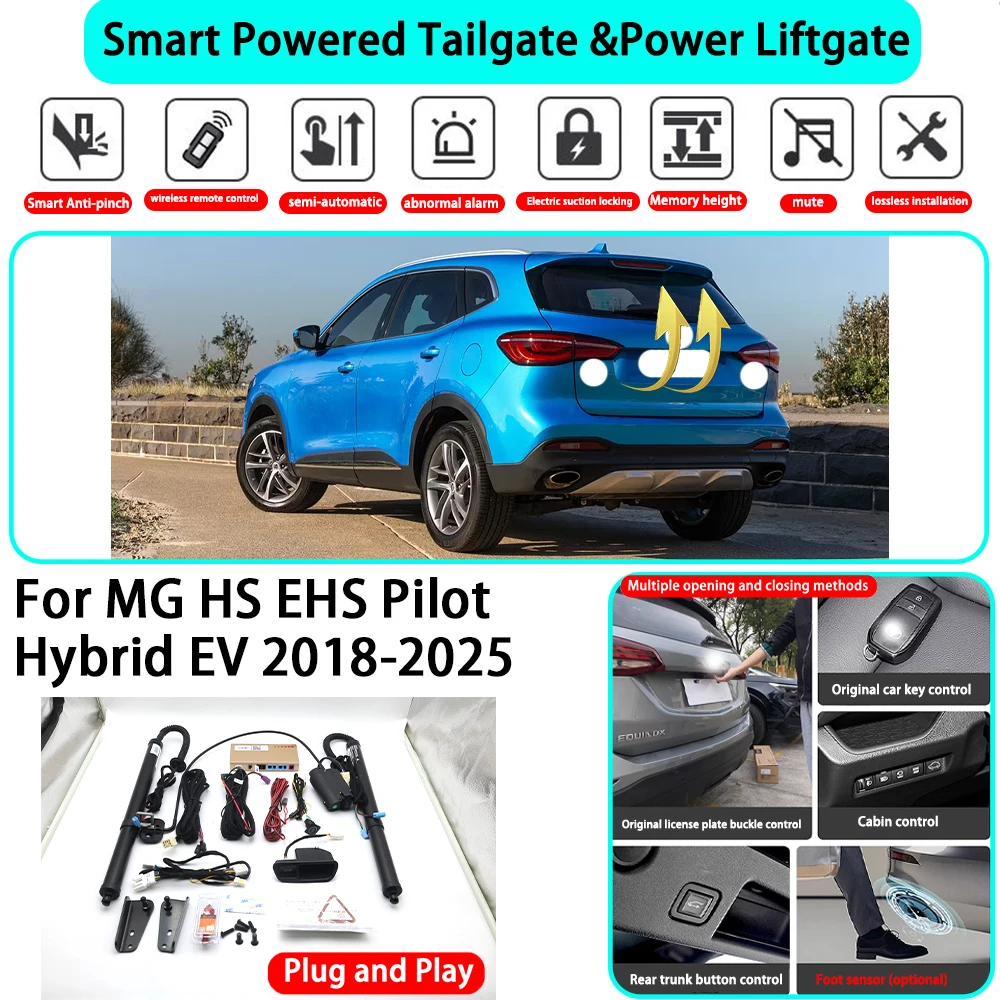 for MG HS EHS Pilot Hybrid EV 2018-2025 OEM Smart Automatic Powered Tailgate Electric Power Tailgate Lift Kit Key Close ﻿