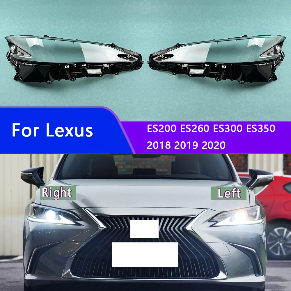 

For Lexus ES200 ES260 ES300 ES350 2018 2019 2020 Front Headlight Cover Headlamp Lamp Shell Mask Lampshade Lens Plexiglass