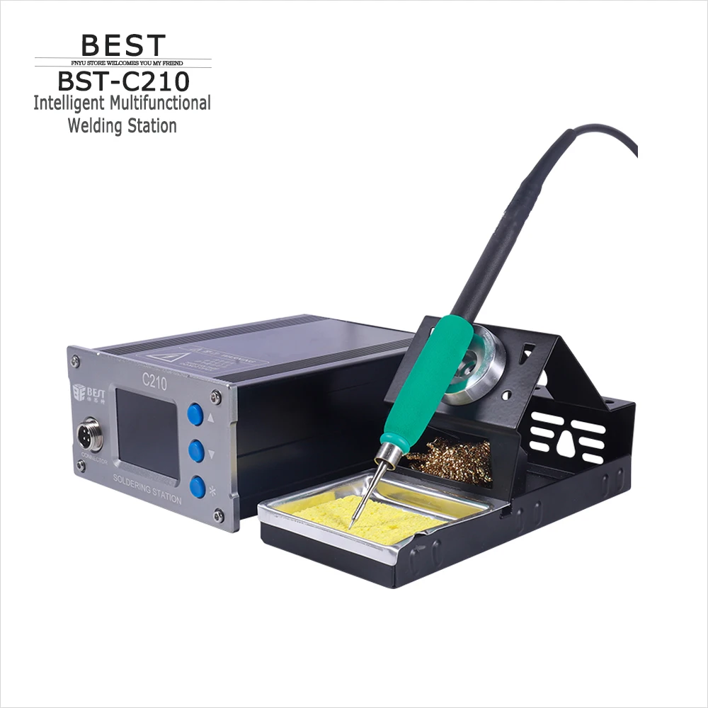 BST C210 Intelligent Welding Station JBC Electric Soldering Iron Soldering Pen for Mobile Computer PCB SMD Repair Welding Tool