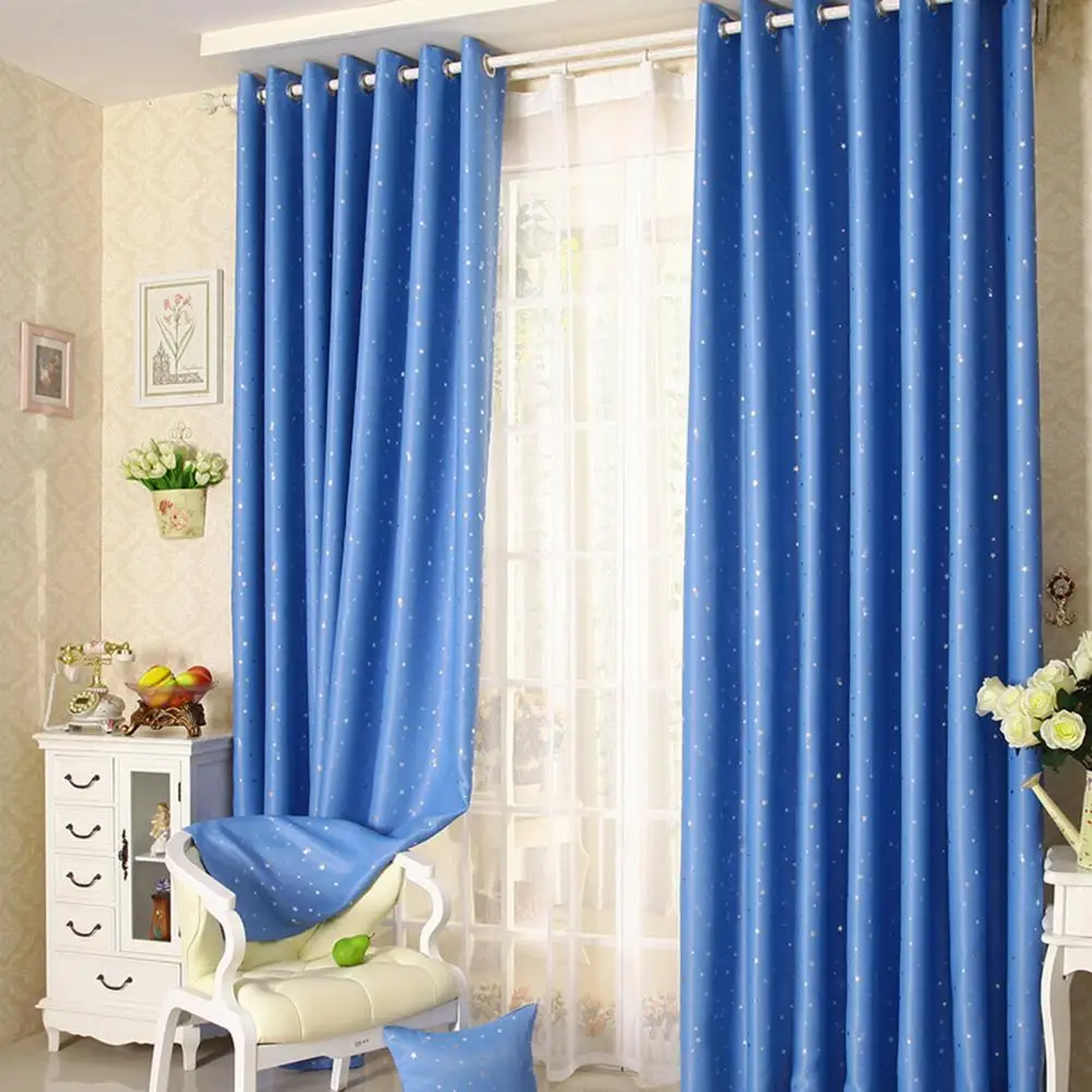 40%HOTWindow Curtain Fashionable Washable Easy to Install Exquisite Wear-resistant Shading Polyester Anti-fade Living Room Moder