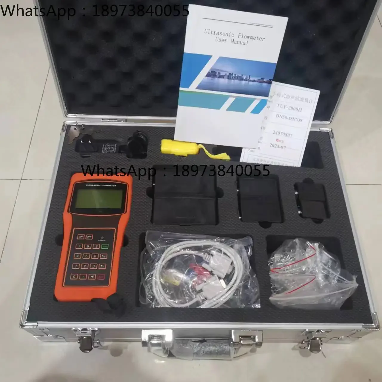 

TUF-2000H High Temperature Ultrasonic Flowmeter TS-2-HT TM-1-HT TL-1-HT Transducer DN15-6000mm IP68 Alcohol Oil Sewage Flow Test
