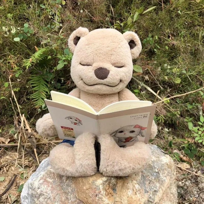 لطيف اليوغا دمية دب متنوعة الشكل دمية ألعاب من القطيفة للأطفال البني قابل للتعديل تشكل الدب رفيق دمية النوم للأطفال