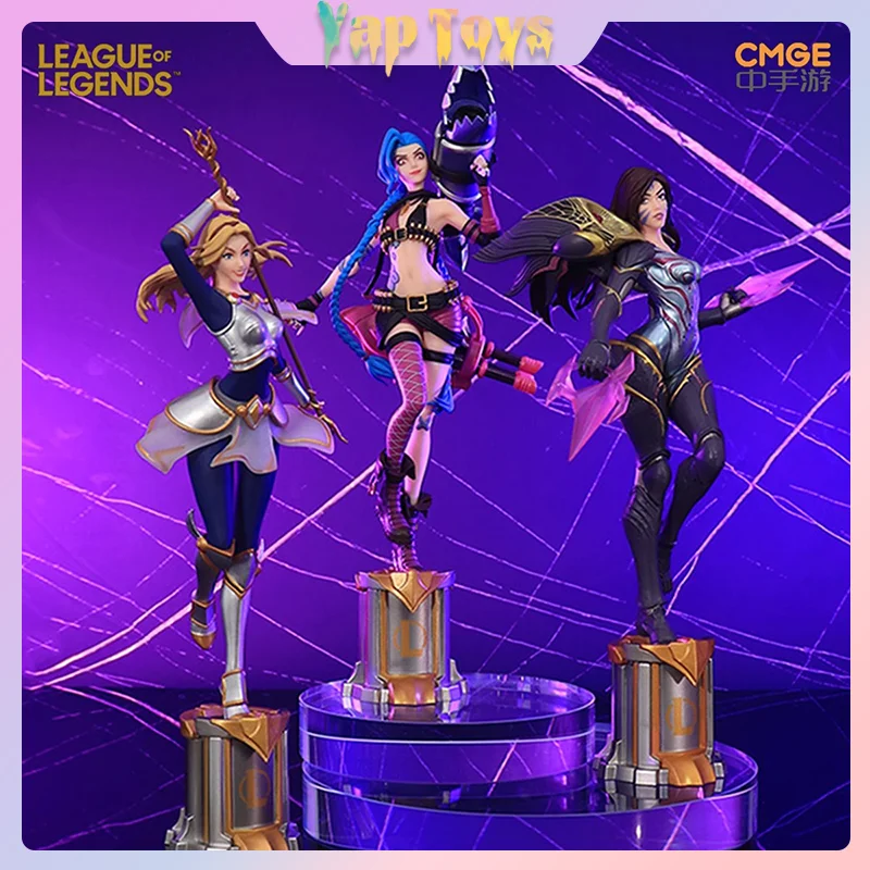 League Of Legends Anime Figurine Luxanna Crownguard lux Kaisa Jinx Action Figure TikTok Hot Birthday Chrismas Gift