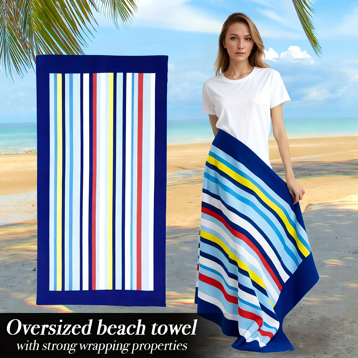 Microfiber Beach Towel Exquisite Prints Thin Quick Dry Absorbent Oversized Towel for Beach Swimming Camping Yoga Bath Sports