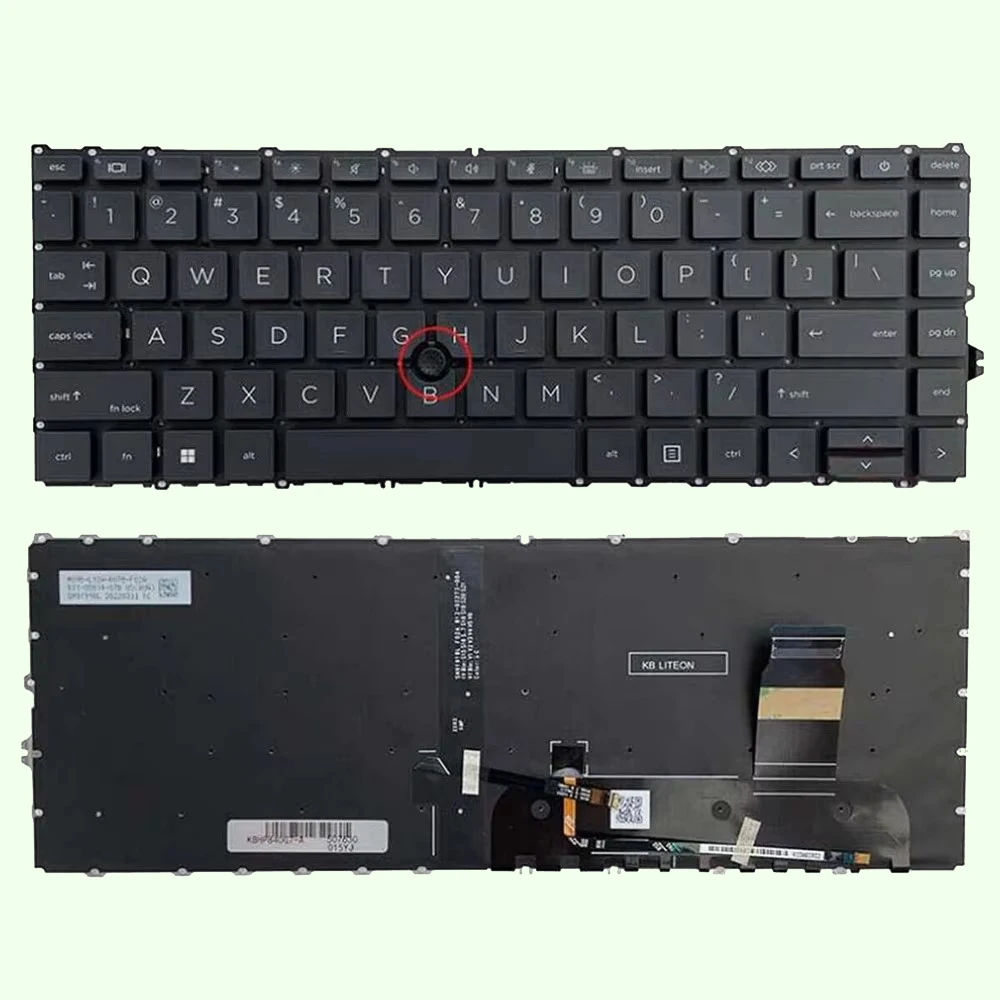 Keyboard for HP ZBook Firefly 14 G8 14 G7 with backlit point US Layout