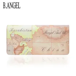 Vintage Women's Wallet Classic Long Leather Clutch Wallet Card Holder Coin Purse Men's Wallet