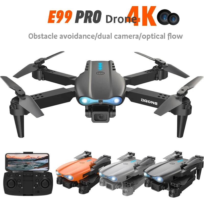 K3&E99 4K Professional Mini Drone Dual Camera Aerial Photograph Helicopter Folding fvp Remote Control Aircraft Fixed Height Dron