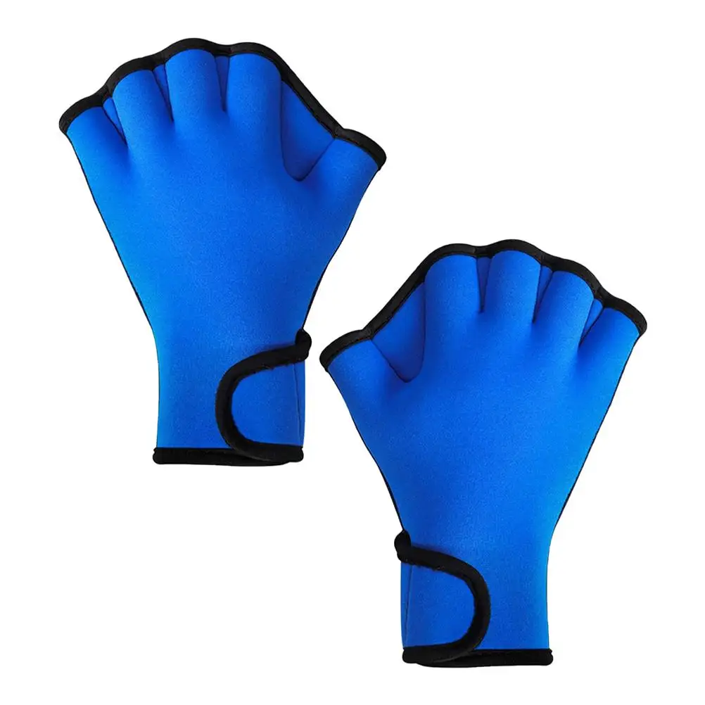 Swim Hand Paddles Gloves Water Proof Training Rubber Neoprene Fitness Swim Mitts Diving Supplies Hand Protector