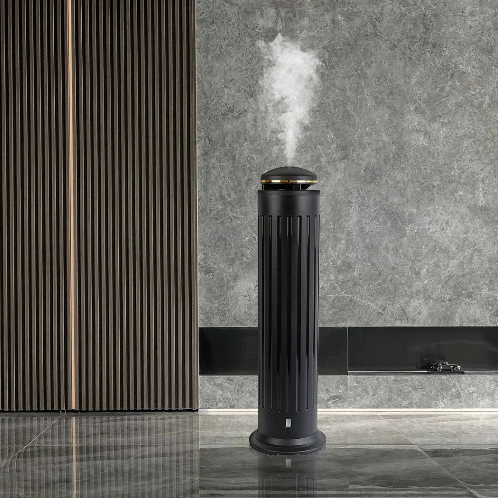 AMOS EP2000 Smart Home Duftdiffusor, Nass- und Trockenfunktion, bodenstehend, für Hotellobby und Haushalt, beutellos