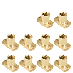 1/5/10pcs 3D Printer Part T8 Screw Nut Pitch 2mm Lead 8mm Brass Nut