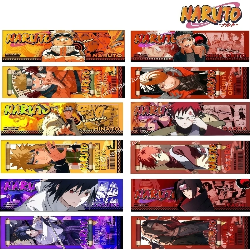 تذكرة ليزر ناروتو الأصلية الرسمية Minato Namikaze Uchiha Itachi Uchiha Sasuke مجموعة تذكرة ليزر على الوجهين لعبة هدية #1