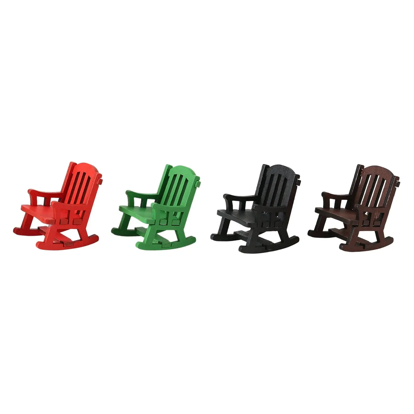 1/12 Schommelstoel Model Miniatuur Meubels Scènes Miniatuur Veranda Rocker Speelgoed