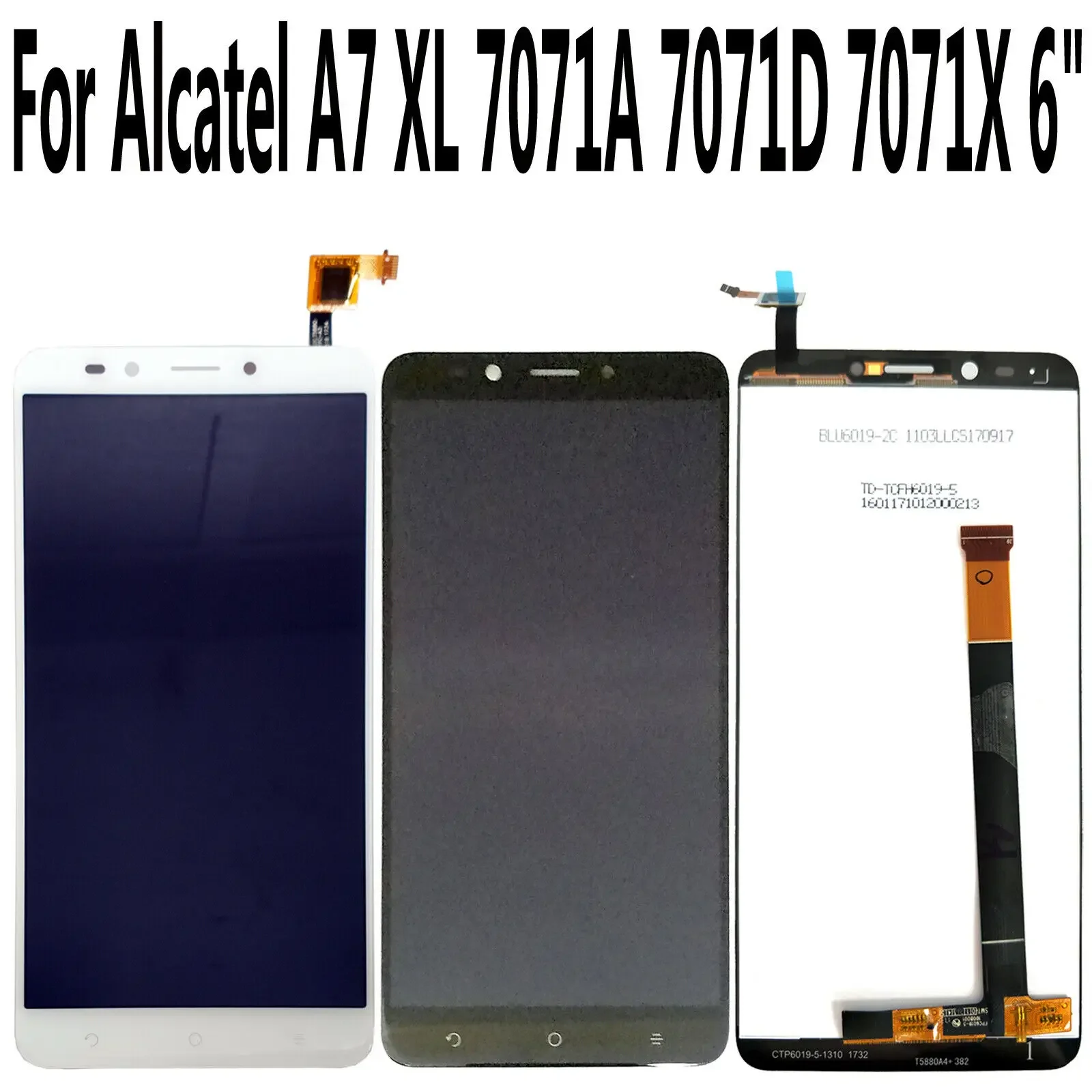 Shyueda 100% Oig новый для Alcatel A7 XL 7071A 7071D 7071X 6 "ЖК-дисплей с дигитайзером сенсорного экрана с инструментами